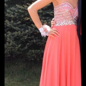 Coral/Salmon Prom Dress